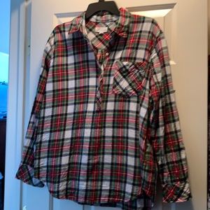 Ladies L plaid flannel